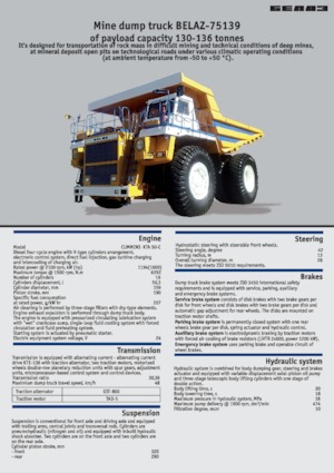 Basculante rigide Belaz 75139