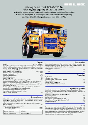 Basculante rigide Belaz 7513A