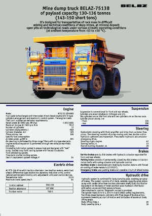 Basculante rigide Belaz 7513B