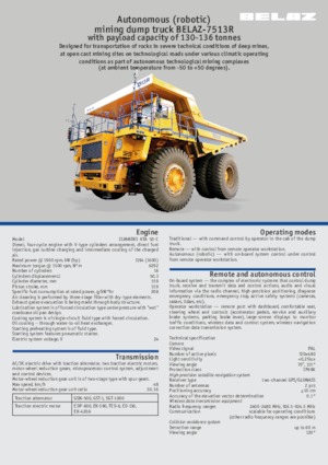 Basculante rigide Belaz 7513R