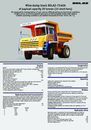 Basculante rigide Belaz 7540A