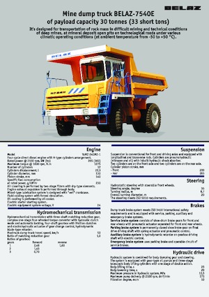 Basculante rigide Belaz 7540E