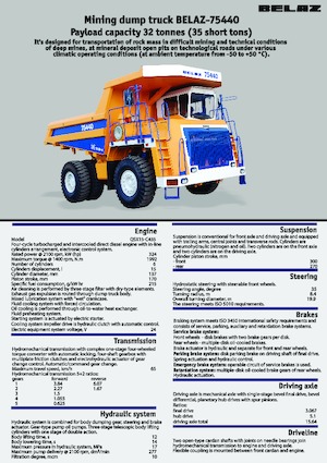 Basculante rigide Belaz 75440