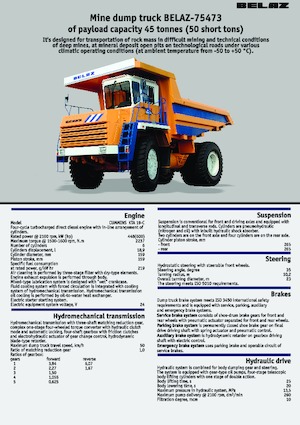 Basculante rigide Belaz 75473