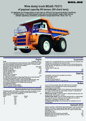 Basculante rigide Belaz 75571