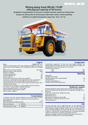 Basculante rigide Belaz 7558F