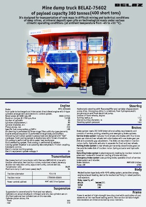 Basculante rigide Belaz 75602