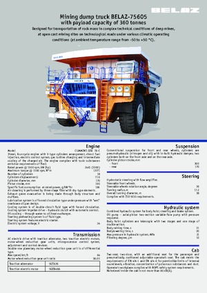 Basculante rigide Belaz 75605
