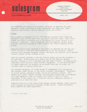 Basculante rigide Caterpillar 769B