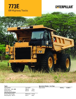Basculante rigide Caterpillar 773E