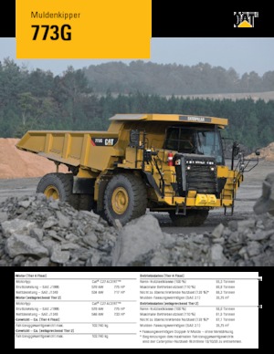 Basculante rigide Caterpillar 773G