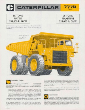 Basculante rigide Caterpillar 777B