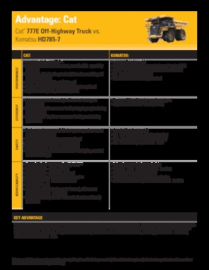 Basculante rigide Caterpillar 777E
