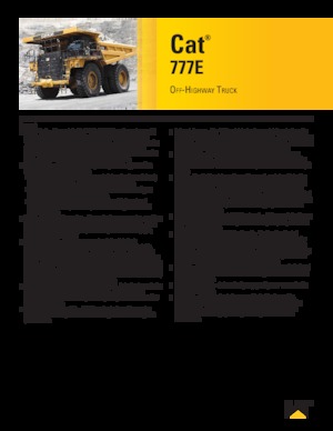 Basculante rigide Caterpillar 777E