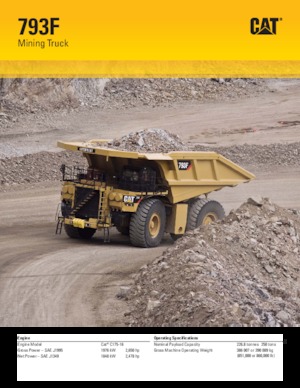 Basculante rigide Caterpillar 793F