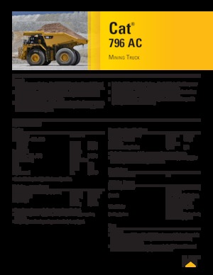 Basculante rigide Caterpillar 796 AC