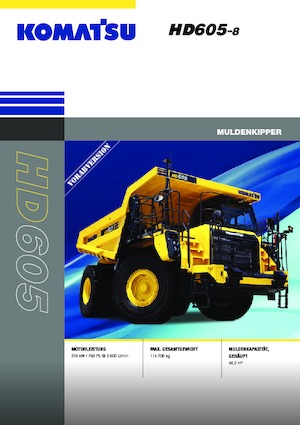 Basculante rigide Komatsu HD605-8E0