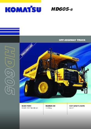 Basculante rigide Komatsu HD605-8E0