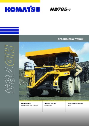 Basculante rigide Komatsu HD785