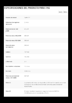 Basculante rigide Caterpillar 775G