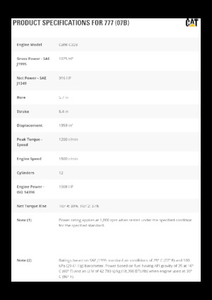 Basculante rigide Caterpillar 777 (07B)
