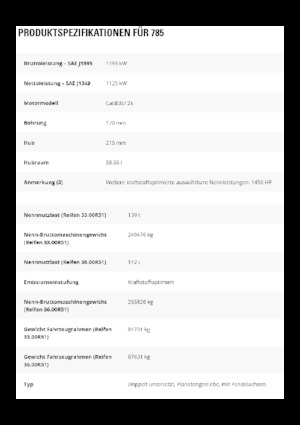 Basculante rigide Caterpillar 785