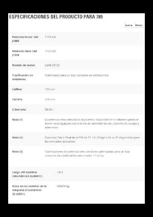 Basculante rigide Caterpillar 785