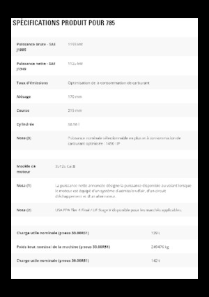 Basculante rigide Caterpillar 785