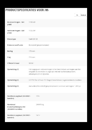 Basculante rigide Caterpillar 785