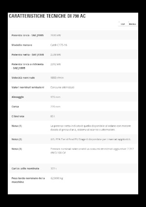 Basculante rigide Caterpillar 798 AC