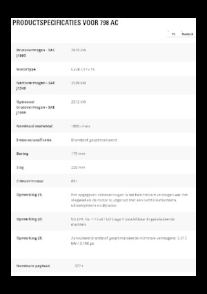 Basculante rigide Caterpillar 798 AC