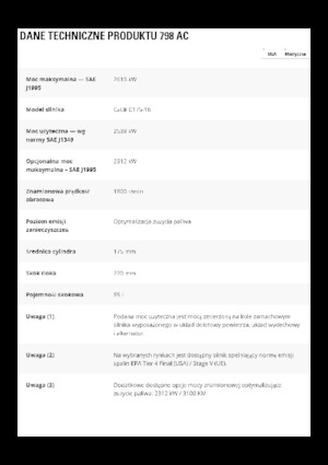 Basculante rigide Caterpillar 798 AC