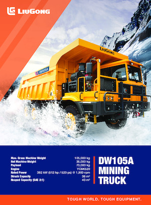 Basculante rigide Liugong DW105A