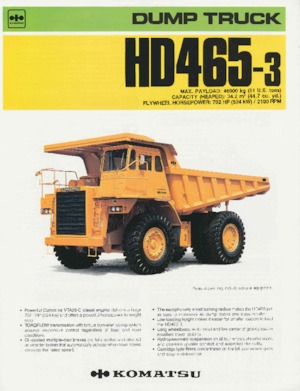 Basculante rigide Komatsu HD465-3