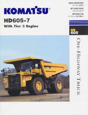 Basculante rigide Komatsu HD605-7