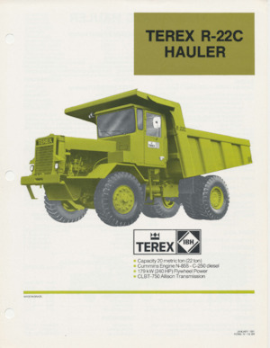 Basculante rigide Terex R-22C