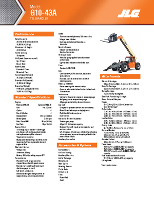Telehandlere JLG G 10-43 A