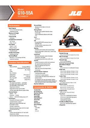 Telehandlere JLG G 10-55 A