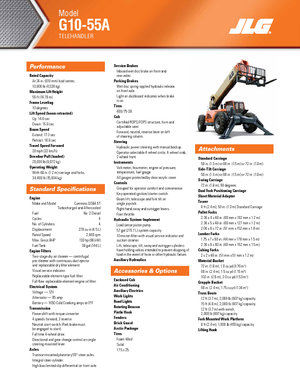 Telehandlere JLG G 10-55 A