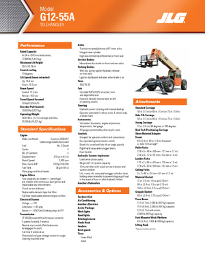 Telehandlere JLG G 12-55 A
