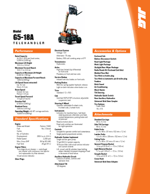 Telehandlere JLG G 5-18 A