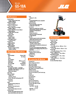Telehandlere JLG G 5-18 A