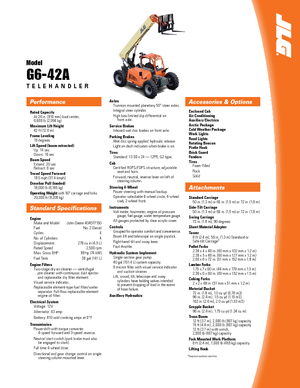 Telehandlere JLG G 6-42 A