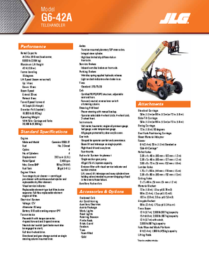 Telehandlere JLG G 6-42 A