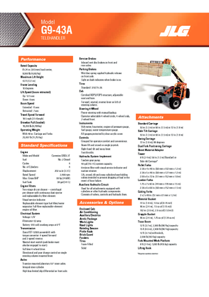 Telehandlere JLG G 9-43 A