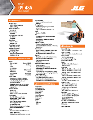 Telehandlere JLG G 9-43 A