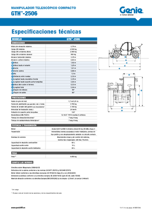 Telehandlere Genie GTH-2506