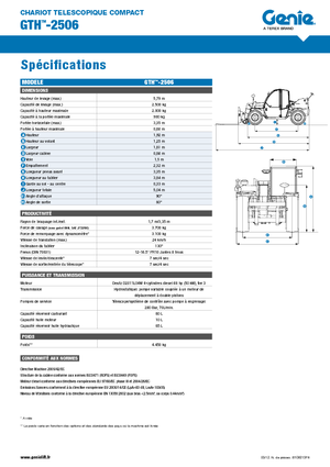 Telehandlere Genie GTH-2506