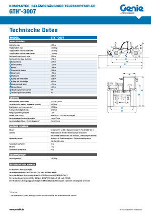 Telehandlere Genie GTH-3007