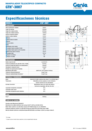 Telehandlere Genie GTH-3007